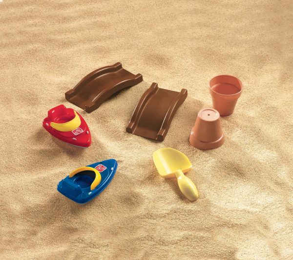 Naturally Playful Sandbox Kids Water Table Cover and Umbrella - Image 3
