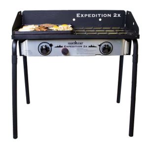 Camp Chef YK60LWC12 Expedition 2X 2-Burner Propane Gas Grill in Silver