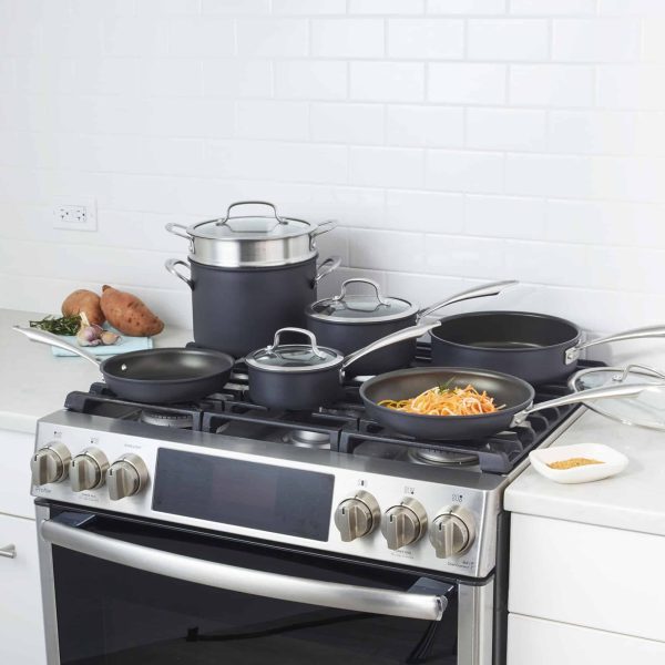 Dishwasher Safe Hard Anodized Nonstick 11-Piece Cookware Set - Image 2