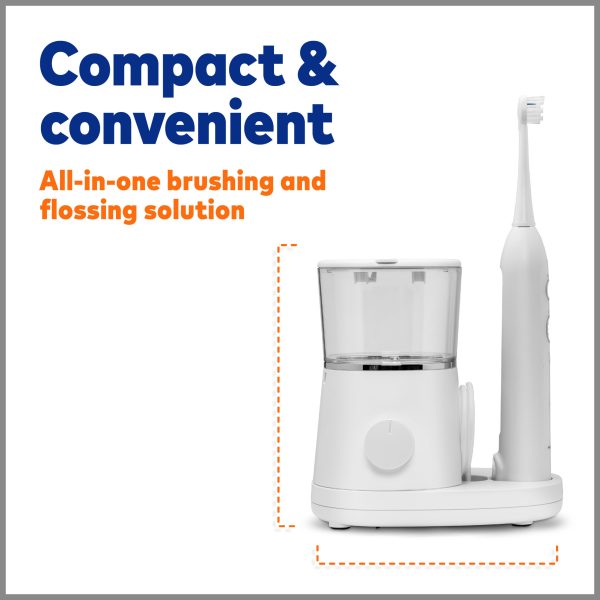 Waterpik Sonic-Fusion 2.0 Flossing Toothbrush, Electric Toothbrush   Water Flosser Combo, White - Image 5