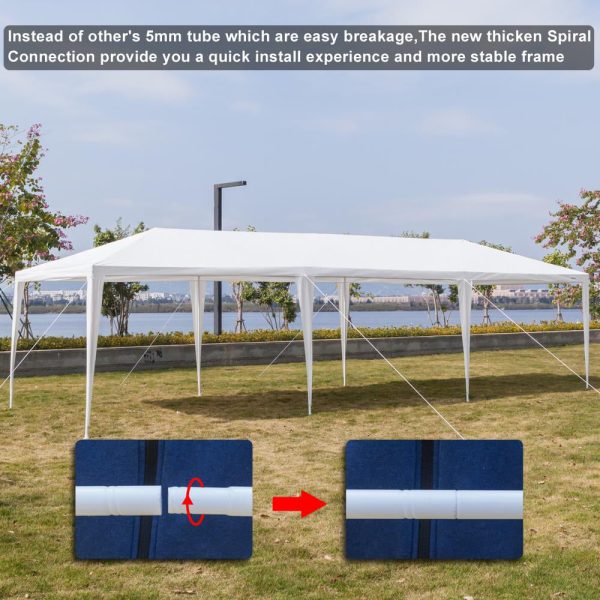 Zimtown 10 x30  Canopy install Gazebo Wedding Party Tent with Removable Sidewall Outdoor - Image 3