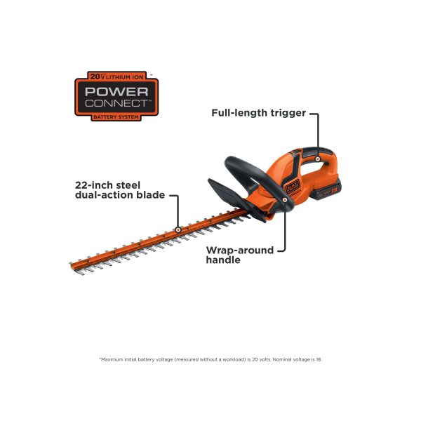LHT2220 20V MAX* Cordless Lithium 22 in. Hedge Trimmer - Image 7