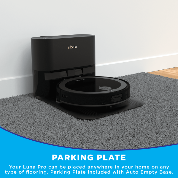 iHome AutoVac Luna Pro 3-in-1 Robot Vacuum and Vibrating Mop with Auto Empty Base - Image 8