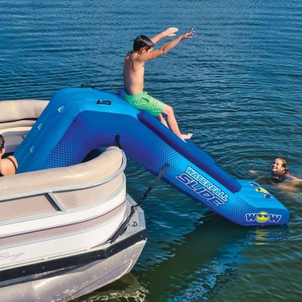 SPORTS Inflatable Waterfall Slide for Pontoon Boats 1 Person - Image 4