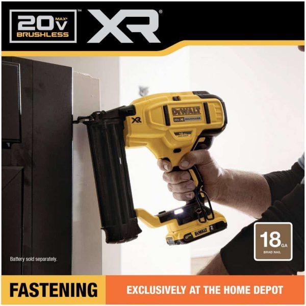 DCN680B 20V MAX XR Lithium-Ion Cordless 18-Gauge Brad Nailer (Tool Only) - Image 9