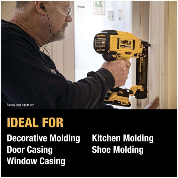 DCN680B 20V MAX XR Lithium-Ion Cordless 18-Gauge Brad Nailer (Tool Only) - Image 8
