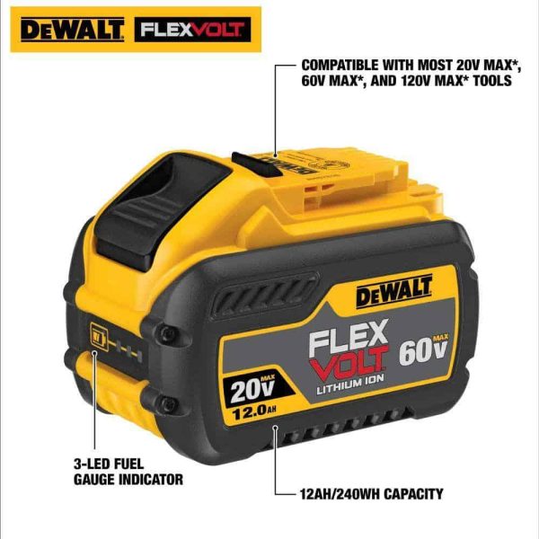 FLEXVOLT 60V MAX 18 in. Brushless Cordless Battery Powered Chainsaw Kit with (1) FLEXVOLT 3 Ah Battery   Charger - Image 10