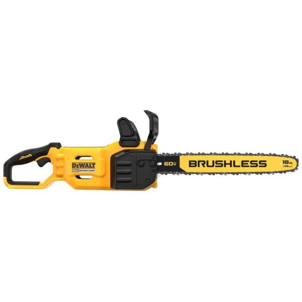 FLEXVOLT 60V MAX 18 in. Brushless Cordless Battery Powered Chainsaw Kit with (1) FLEXVOLT 3 Ah Battery   Charger - Image 5