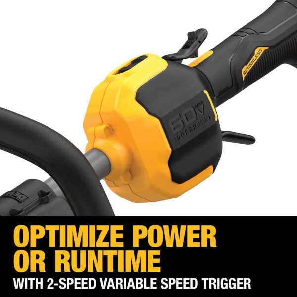 DCST972X1WAS4ED 60V MAX Brushless Cordless Battery Powered Attachment Capable String Trimmer Kit with Edger Attachment - Image 3