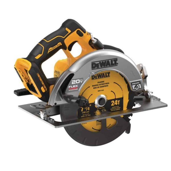DCS573BDCB246CK 20V MAX Cordless Brushless 7-1/4 in. Circular Saw, (1) 20V 6.0Ah and (1) 20V 4.0Ah Batteries, and Charger - Image 4