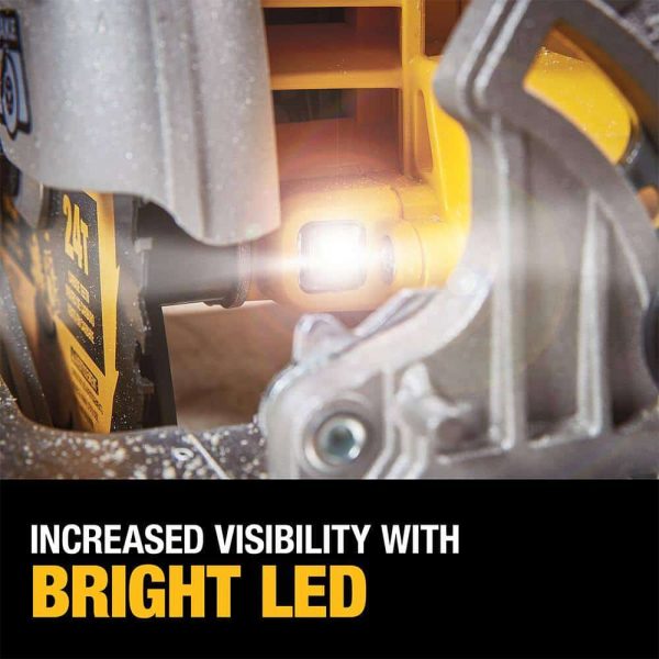 DCS573BDCB246CK 20V MAX Cordless Brushless 7-1/4 in. Circular Saw, (1) 20V 6.0Ah and (1) 20V 4.0Ah Batteries, and Charger - Image 9