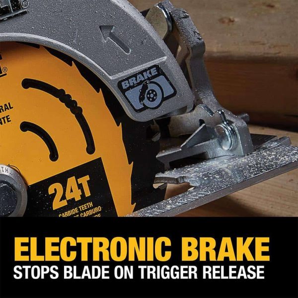 DCS573BDCB246CK 20V MAX Cordless Brushless 7-1/4 in. Circular Saw, (1) 20V 6.0Ah and (1) 20V 4.0Ah Batteries, and Charger - Image 10