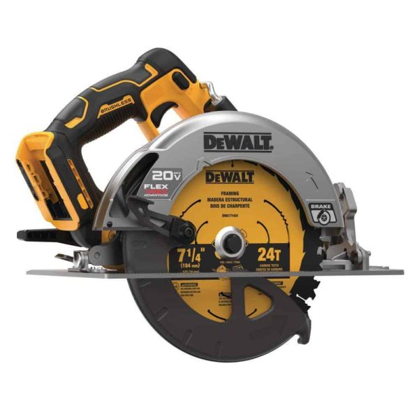 DCS573BDCB246CK 20V MAX Cordless Brushless 7-1/4 in. Circular Saw, (1) 20V 6.0Ah and (1) 20V 4.0Ah Batteries, and Charger - Image 5