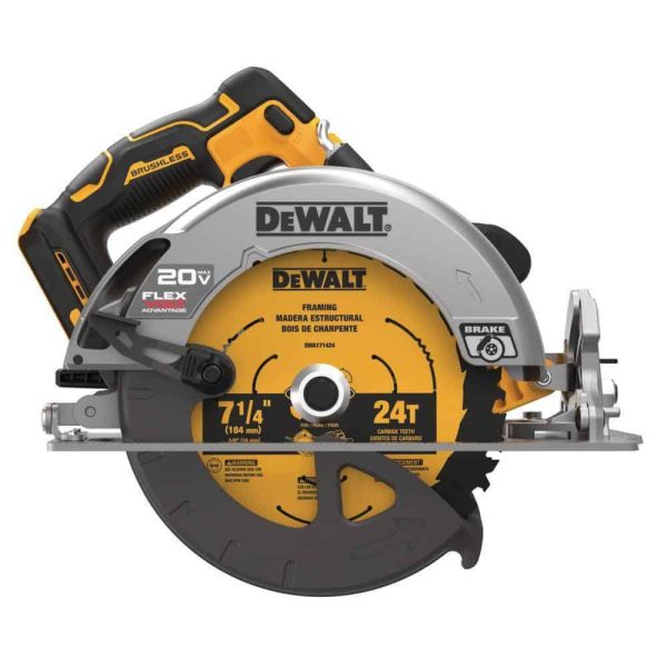 DCS573BDCB246CK 20V MAX Cordless Brushless 7-1/4 in. Circular Saw, (1) 20V 6.0Ah and (1) 20V 4.0Ah Batteries, and Charger - Image 3