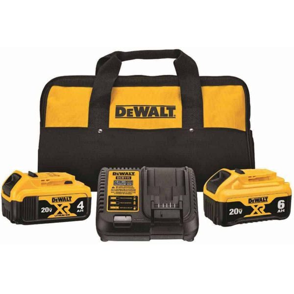 DCB246CKWCS382B 20-Volt MAX XR Cordless Brushless Reciprocating Saw with 20-Volt MAX XR Premium Lithium-Ion 6.0Ah and 4.0Ah Starter Kit - Image 2