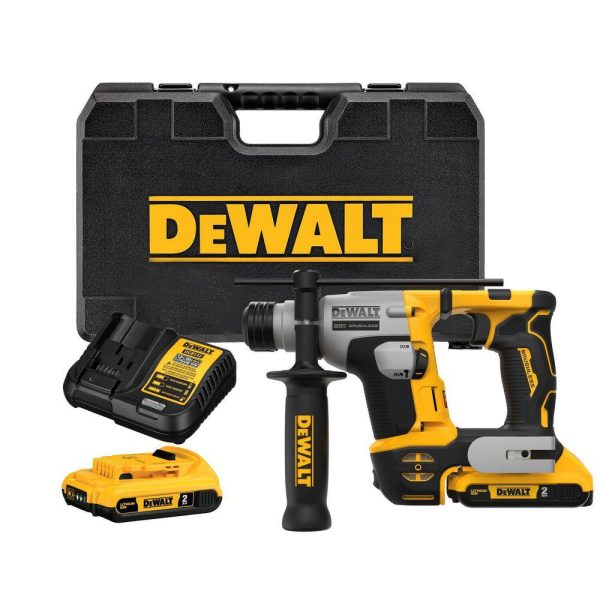 DCH172D2 20V Max Lithium-Ion Brushless Cordless 5/8 in. SDS PLUS Rotary Hammer Kit with Two 2.0Ah Batteries and Charger