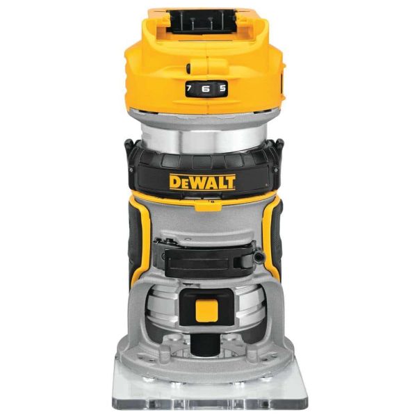 20V MAX XR Cordless Compact Fixed Base Router, (1) 20V 6.0Ah Battery, (1) 20V 4.0Ah Battery, and (1) 2.0Ah Battery - Image 7
