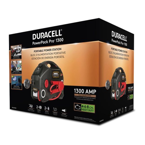 Duracell DR1300PWR PowerPack Pro 600-Watt Jump Starter Inverter and Air Compressor - Image 6