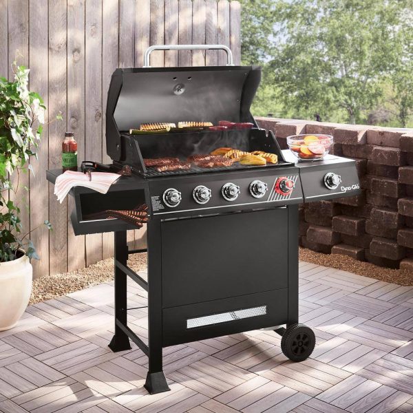 DGH474CRP 5-Burner Propane Gas Grill in Matte Black with TriVantage Multifunctional Cooking System - Image 8