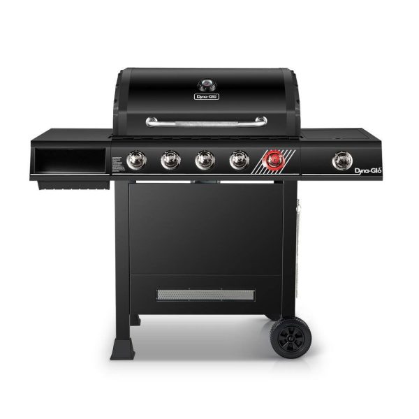 DGH474CRP 5-Burner Propane Gas Grill in Matte Black with TriVantage Multifunctional Cooking System