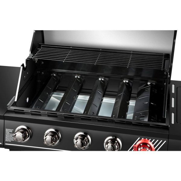DGH474CRP 5-Burner Propane Gas Grill in Matte Black with TriVantage Multifunctional Cooking System - Image 7