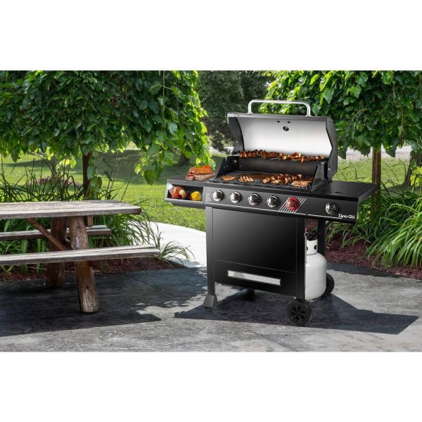 DGH474CRP 5-Burner Propane Gas Grill in Matte Black with TriVantage Multifunctional Cooking System - Image 2