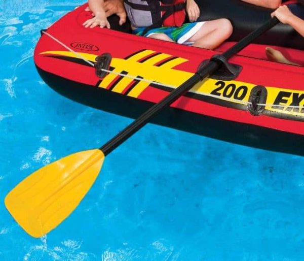 101 Inch Rapid Rider 4-Person Floating Raft and  Boat Oars - Image 8