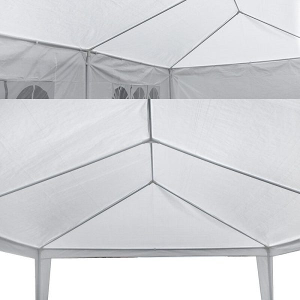 ZenSports 10x30FT Outdoor Party Tent Gazebo Wedding Canopy Tent, Heavy-Duty Steel Waterproof UV Protection White - Image 3