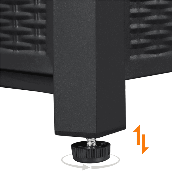 Yaheetech 30  Outdoor Propane Fire Pit Table 50,000 BTU Square Gas Fire Pit with Ceramic Tabletop, Black - Image 8