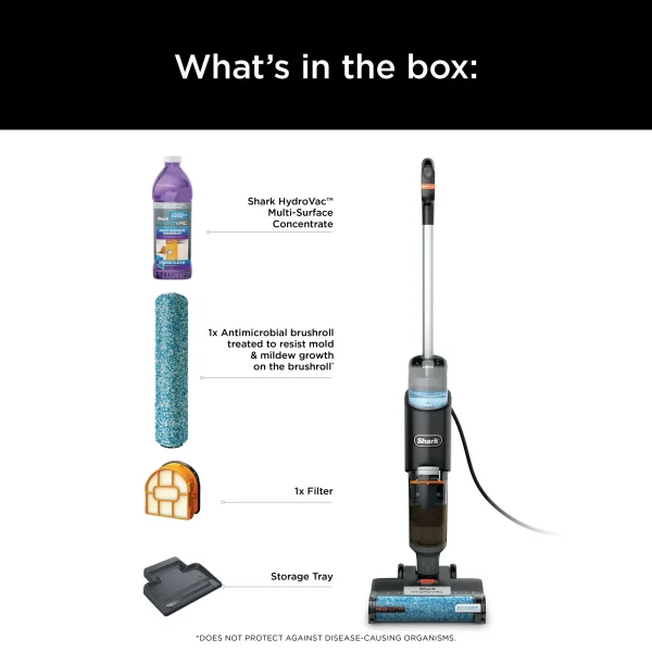 HydroVac MessMaster Heavy Duty 3-in-1 Vacuum, Mop   Self-Cleaning Floor Cleaning Machine, Corded WD160 - Image 8