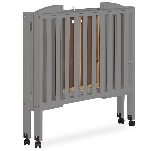 , 2-in-1 Folding Crib in Storm Grey - Image 8
