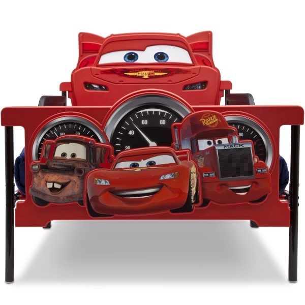 /Pixar Cars Plastic 3D-Footboard Twin Bed by - Image 7
