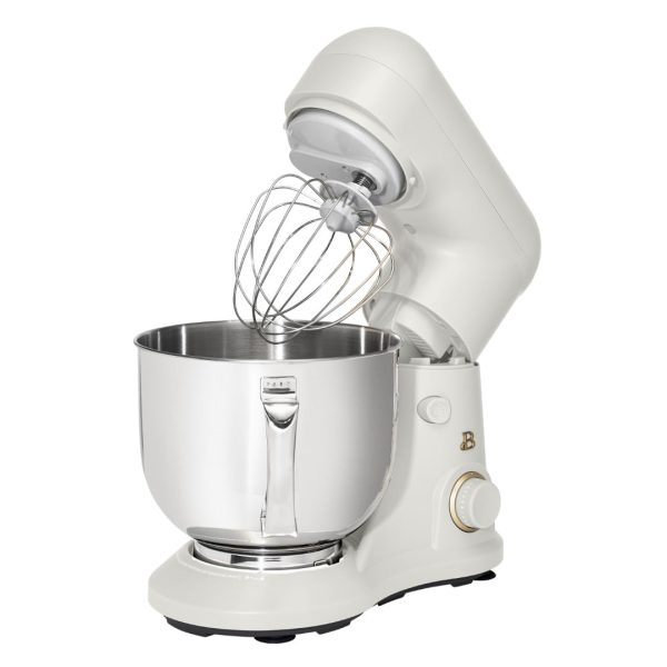 Beautiful 5.3QT Capacity Lightweight   Powerful Tilt-Head Stand Mixer, White Icing by Drew Barrymore - Image 8