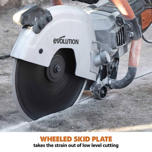 Evolution Power Tools R300DCT 12 In. Electric Concrete Cut-Off Saw, With 12 In. Diamond Blade - Image 5