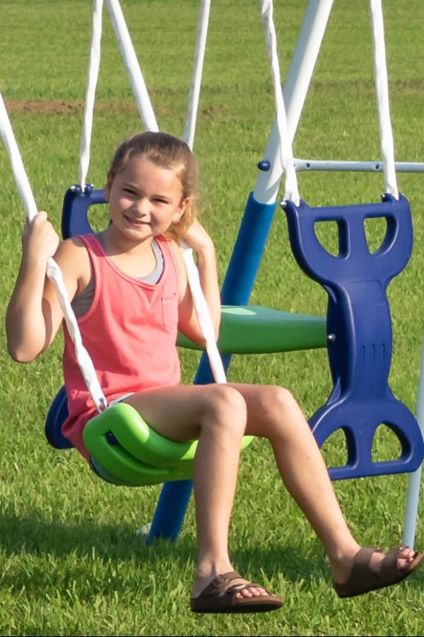 XDP Recreation All-Star Playground Metal Swing Set.  Featuring Wave Slide, Space Rider, Swings, and Super Disc Swing - Image 10