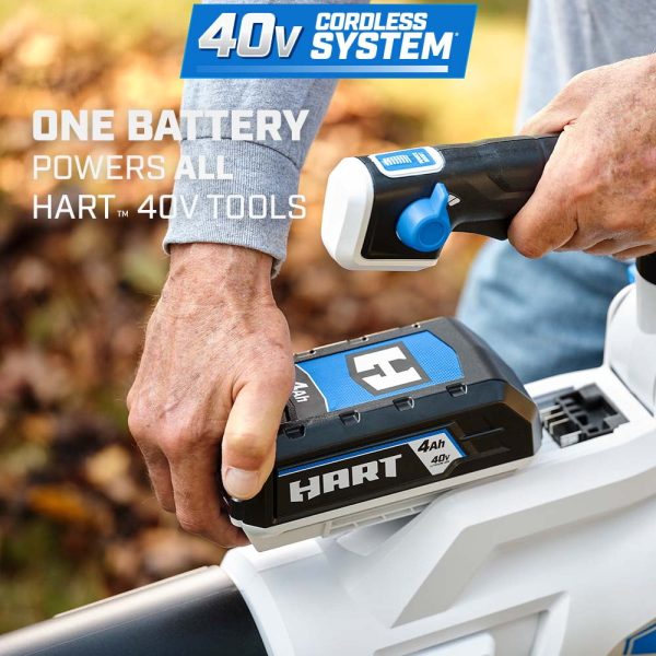 40V Cordless 600 CFM Brushless Axial Blower, (1) 4.0 Ah Lithium-Ion Battery - Image 5