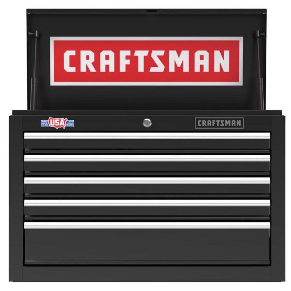 S1000 26 in. 5 drawer Steel Tool Chest 17.25 in. H X 12 in. D