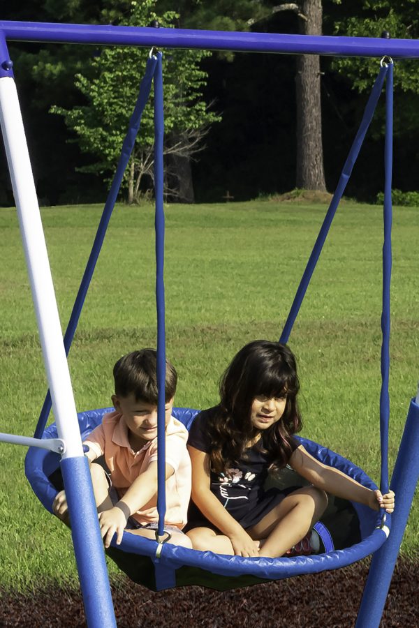 XDP Recreation All-Star Playground Metal Swing Set.  Featuring Wave Slide, Space Rider, Swings, and Super Disc Swing - Image 11