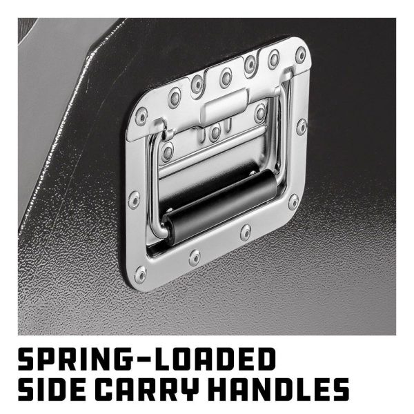 Powerbuilt 240111 26 in. Rapid Box Portable Slant Front Tool Box   Gray - Image 4