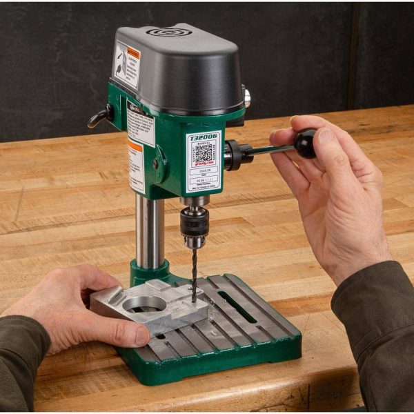 Industrial T32006 8-3/4 in. Variable-Speed Mini Benchtop Drill Press with 1/4 in. Chuck Capacity - Image 4