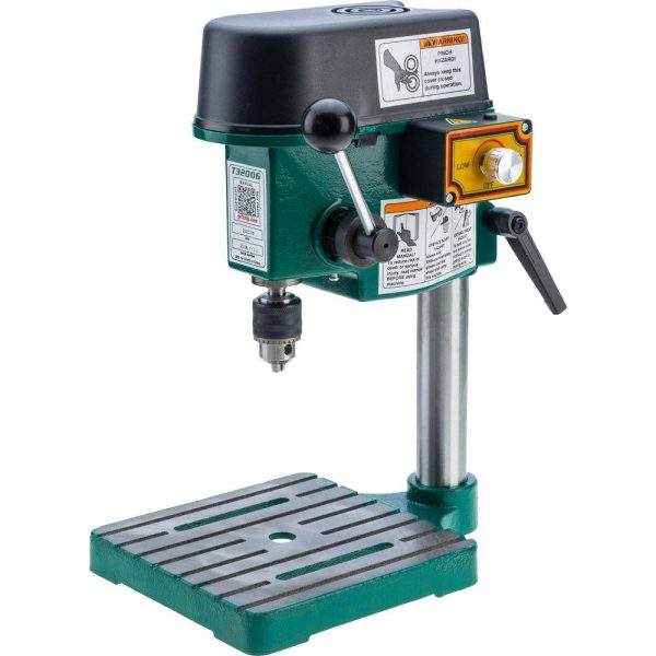 Industrial T32006 8-3/4 in. Variable-Speed Mini Benchtop Drill Press with 1/4 in. Chuck Capacity
