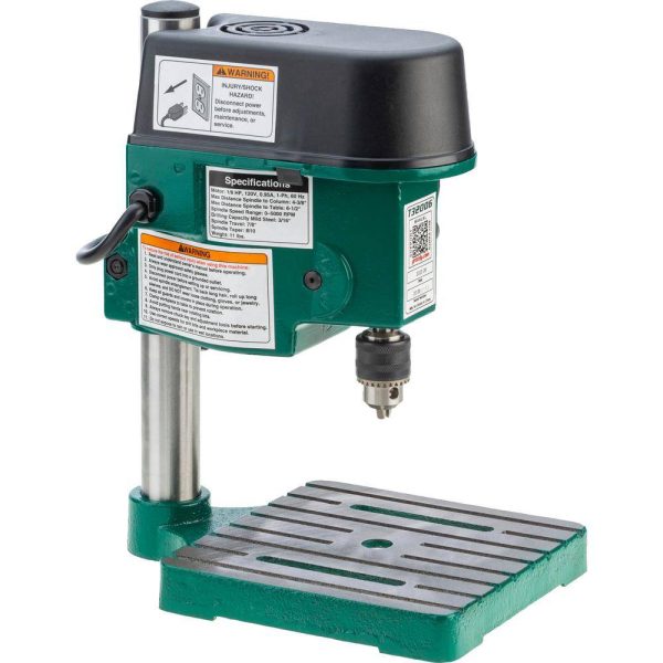 Industrial T32006 8-3/4 in. Variable-Speed Mini Benchtop Drill Press with 1/4 in. Chuck Capacity - Image 6