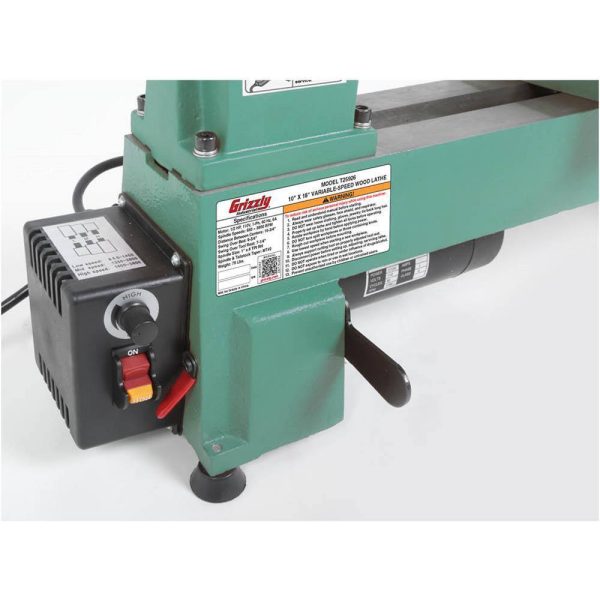Industrial T25926 10 in. x 18 in. Variable-Speed Benchtop Wood Lathe - Image 4