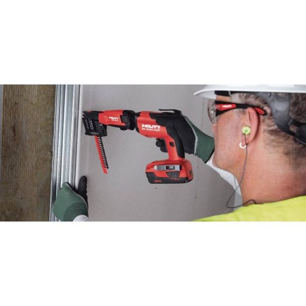 Hilti 3661502 22-Volt Cordless Brushless SD 5000 Drywall Screwdriver Kit with Charger, (2) 2.6 Ah Batteries Pack, Bit, and Bag - Image 10