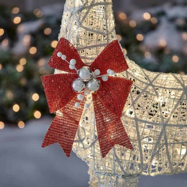 Holiday 21RT00421111 Set Of 3 Warm White LED Deer Family Holiday Yard Decoration - Image 5