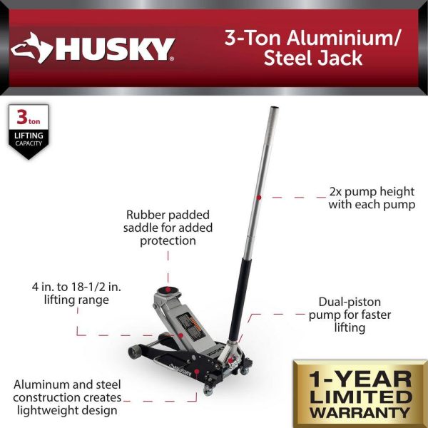 L4751 3-Ton Aluminum/Steel Jack - Image 2