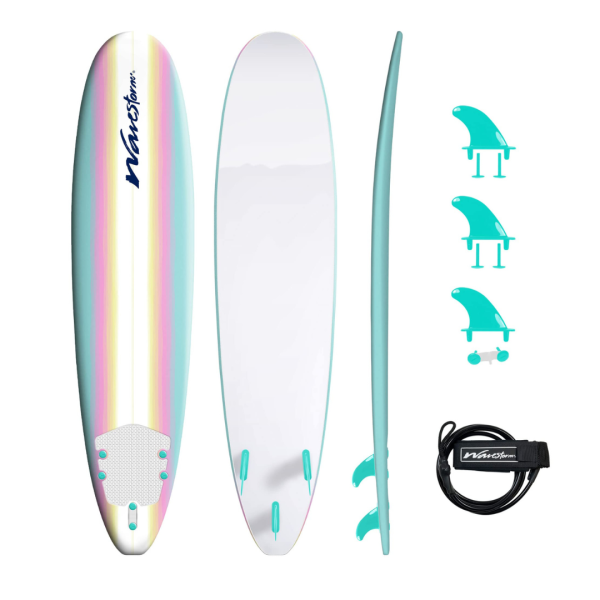 Wavestorm   Classic Soft Top Foam 8ft Surfboard   burst
