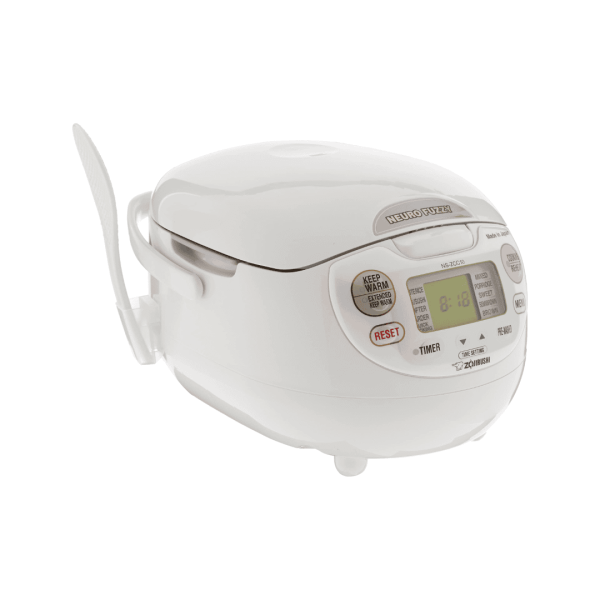 Zojirushi NS-ZCC10 Neuro Fuzzy Cooker, 5.5-Cup uncooked rice / 1L, White