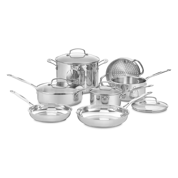 11-Piece Cookware Set, Chef s Classic Stainless Steel Collection 77-11G