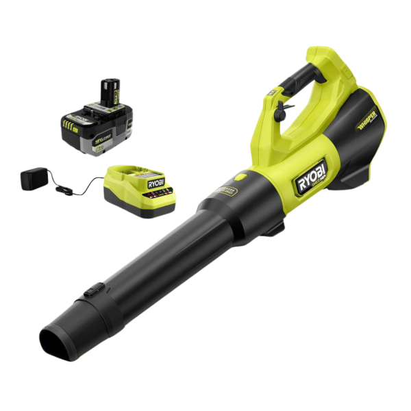 PBLLB01K ONE+ HP 18V Brushless Whisper Series 130 MPH 510 CFM Cordless Battery Leaf Blower with 6.0 Ah Battery and Charger